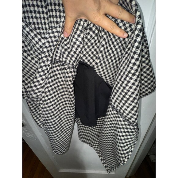 Houndstooth Skirt 7th Avenue Design‎ Studio New York & Company Black & White Med - Picture 4 of 8